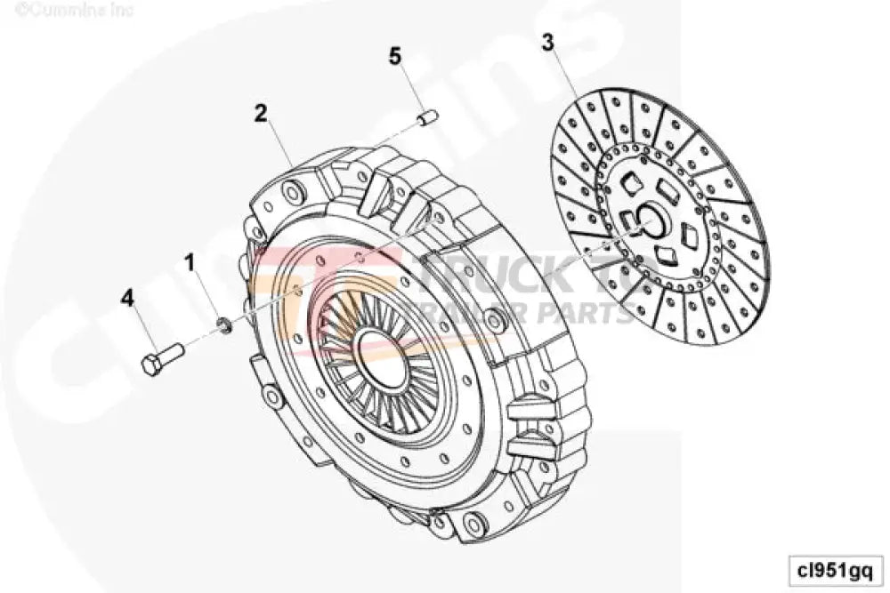 Cummins 4988317 Clutch Pressure Plate - Truck To Trailer