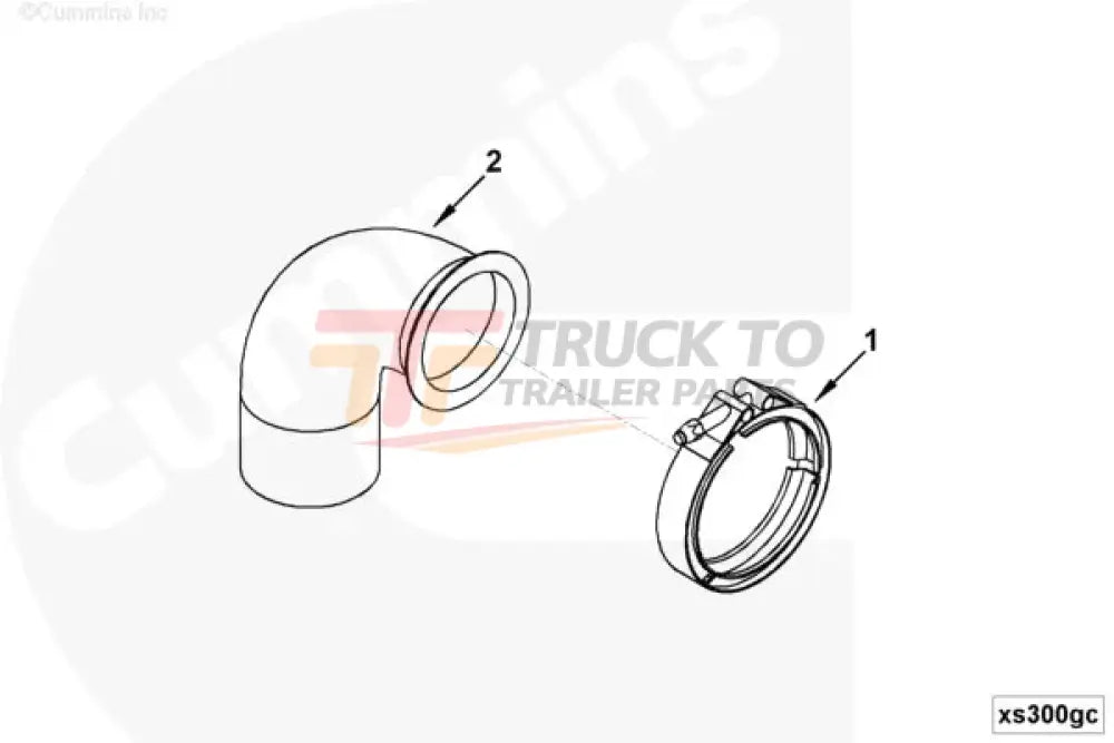 Cummins 554753 Exhaust Flange - Truck To Trailer