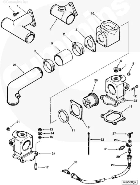 Cummins 63911 Stud - Truck To Trailer