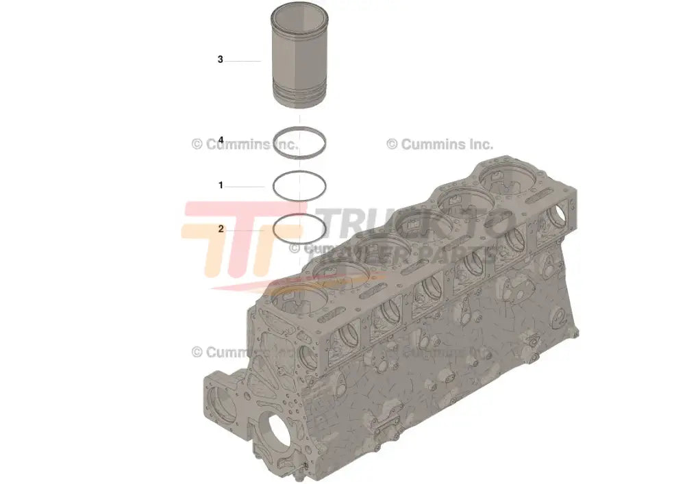 Cummins Bm98222 Liner Kit - Truck To Trailer