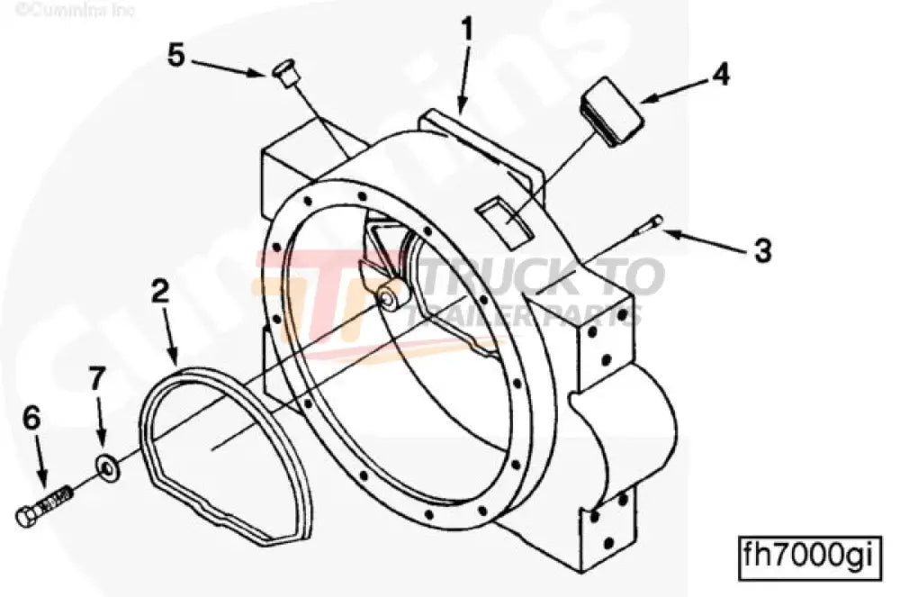 Cummins C0101073802 Flywheel Housing - Truck To Trailer
