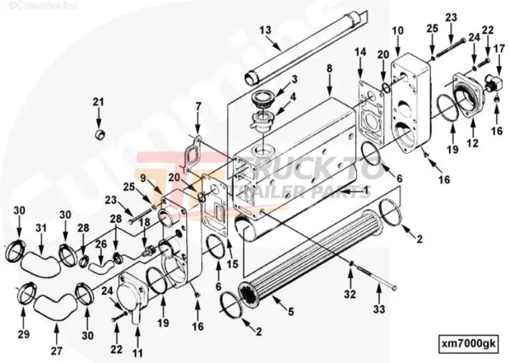 Cummins C0130209100 Heat Exchanger Housing - Truck To Trailer