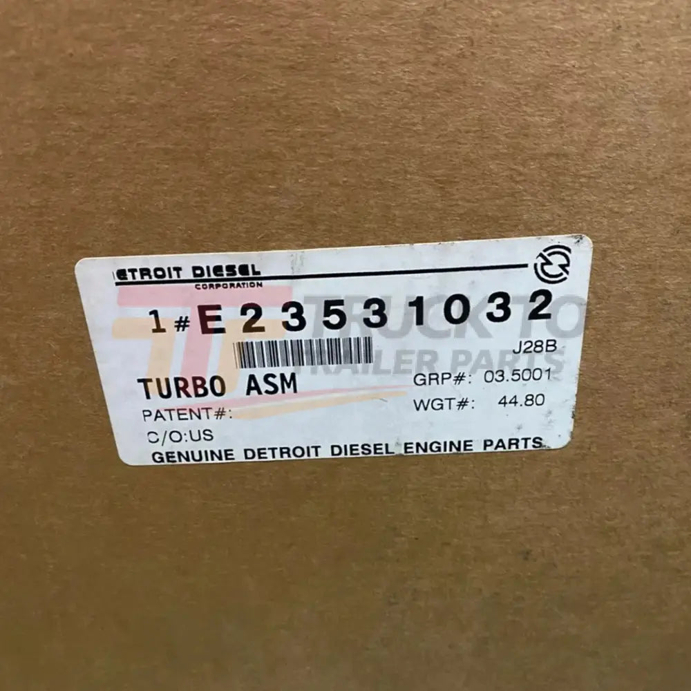 E23531032 Genuine Detroit Diesel Turbocharger Assembly - Truck To Trailer