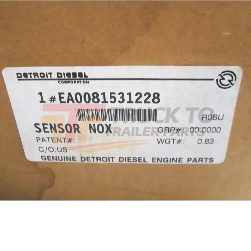 EA0081531228 Genuine Detroit Diesel Outlet NOX Nitrogen Oxide Sensor - Truck To Trailer