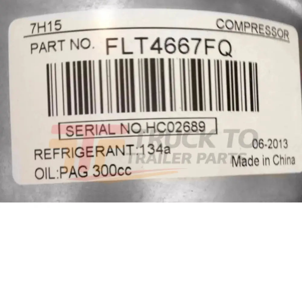 FLT4667Q International A/C Compressor - Truck To Trailer
