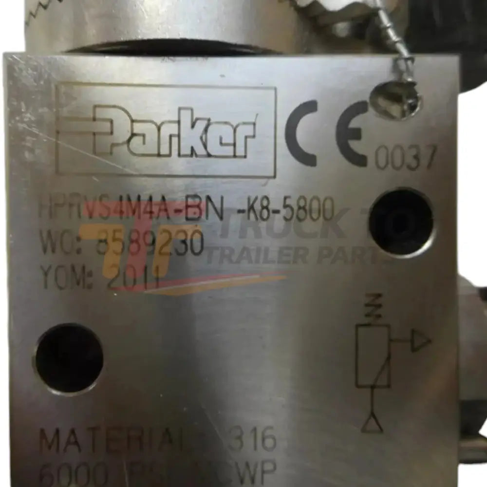 HPRVS4M4A-BN-K8-5800 Parker Relief Valve High Pressure 5800PSI - Truck To Trailer