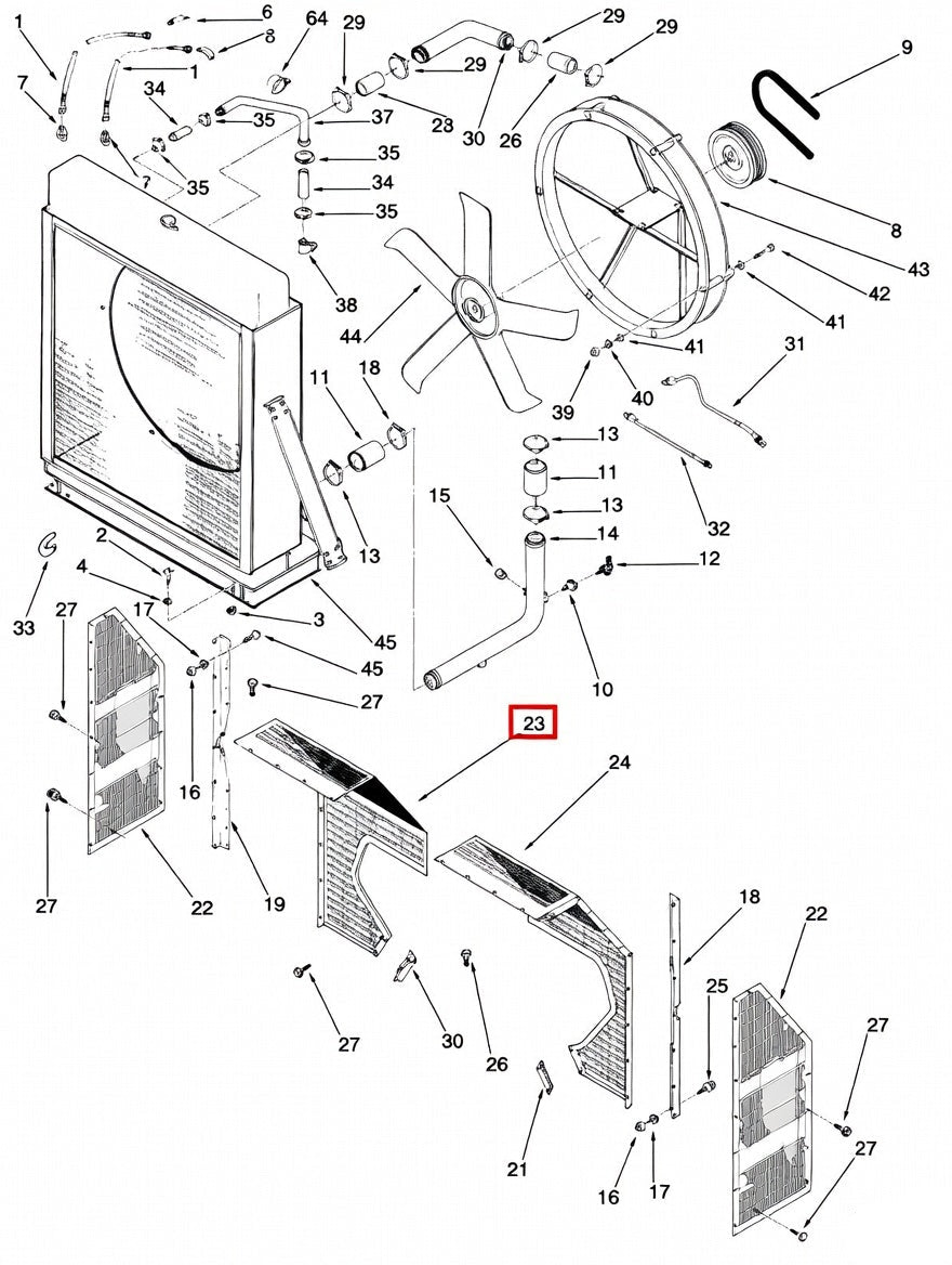 3002014 Cummins Back Panel – Truck To Trailer