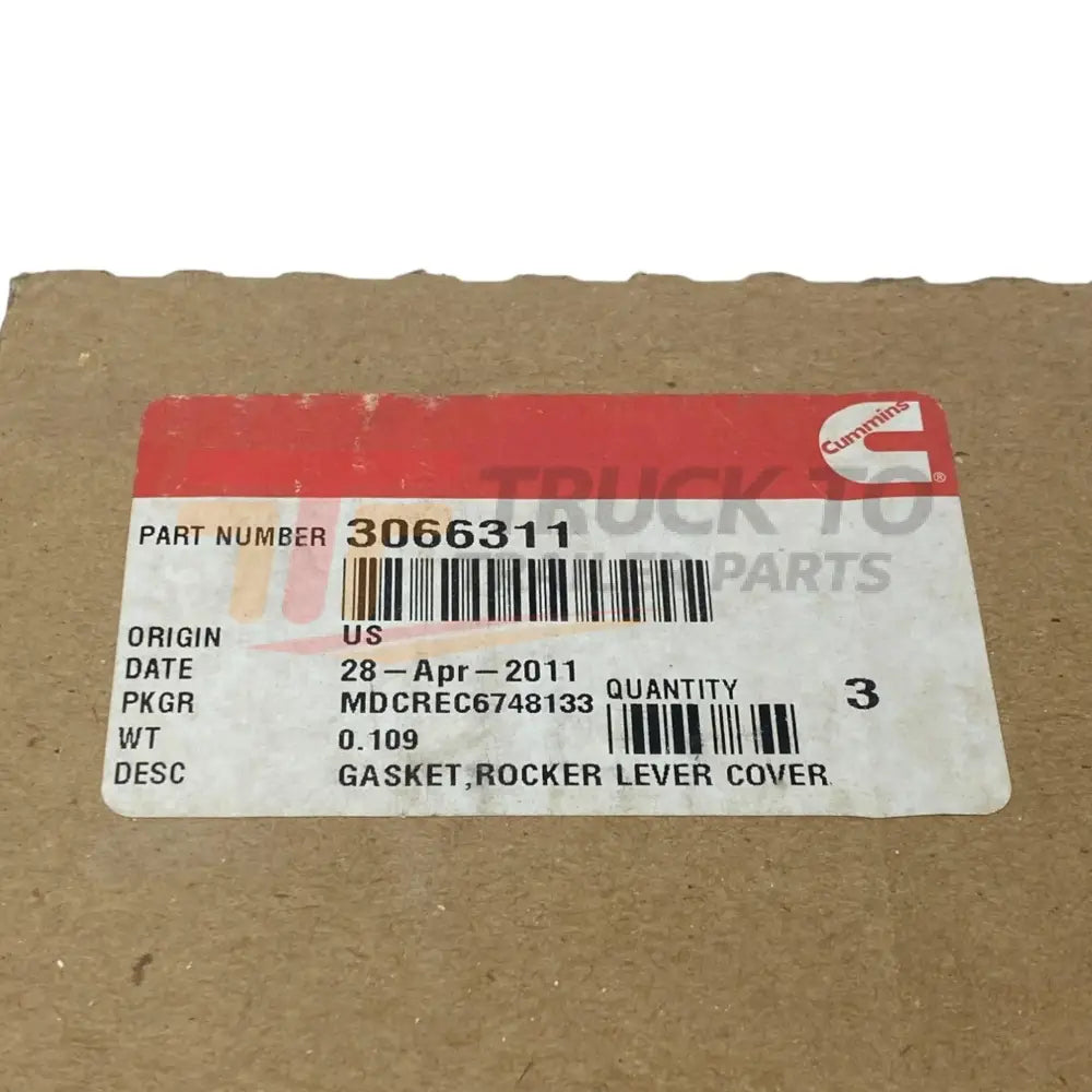 M-3066311 Genuine Cummins Rocker Lever Cover Gasket - Truck To Trailer