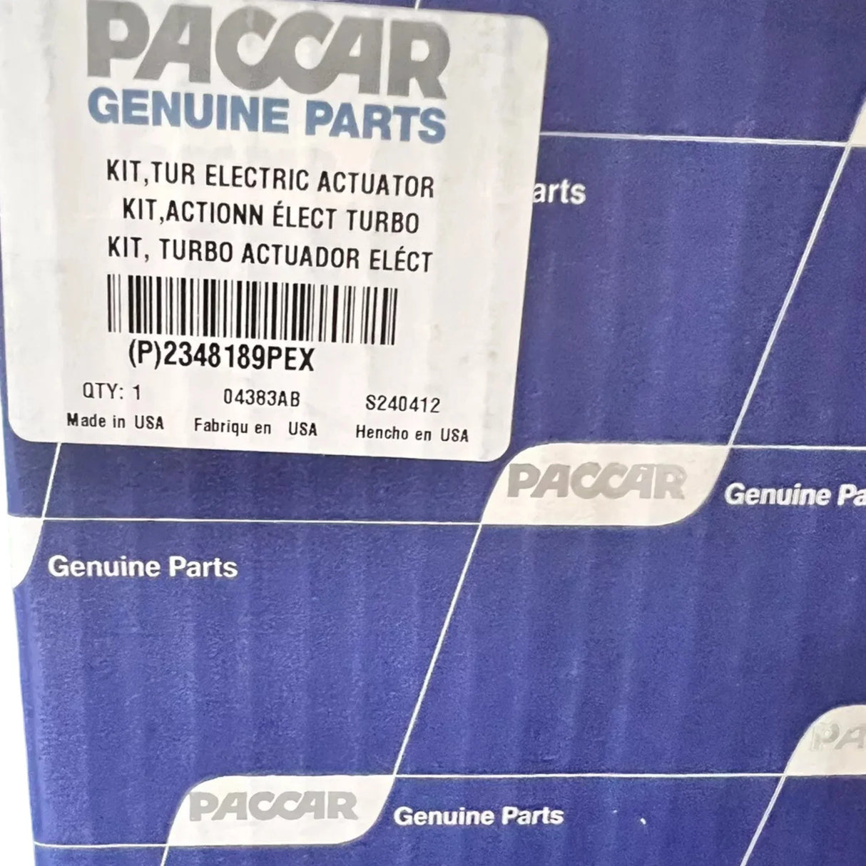 2348189PEX Genuine Paccar Turbocharger Actuator HE400 - Truck To Trailer