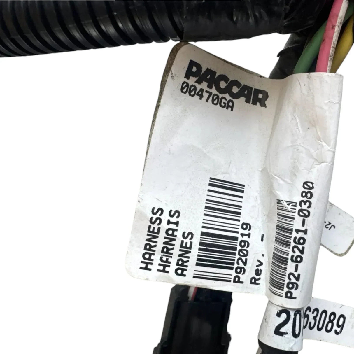 P9262610380 Genuine Paccar Tail Light Wiring Harness - Truck To Trailer