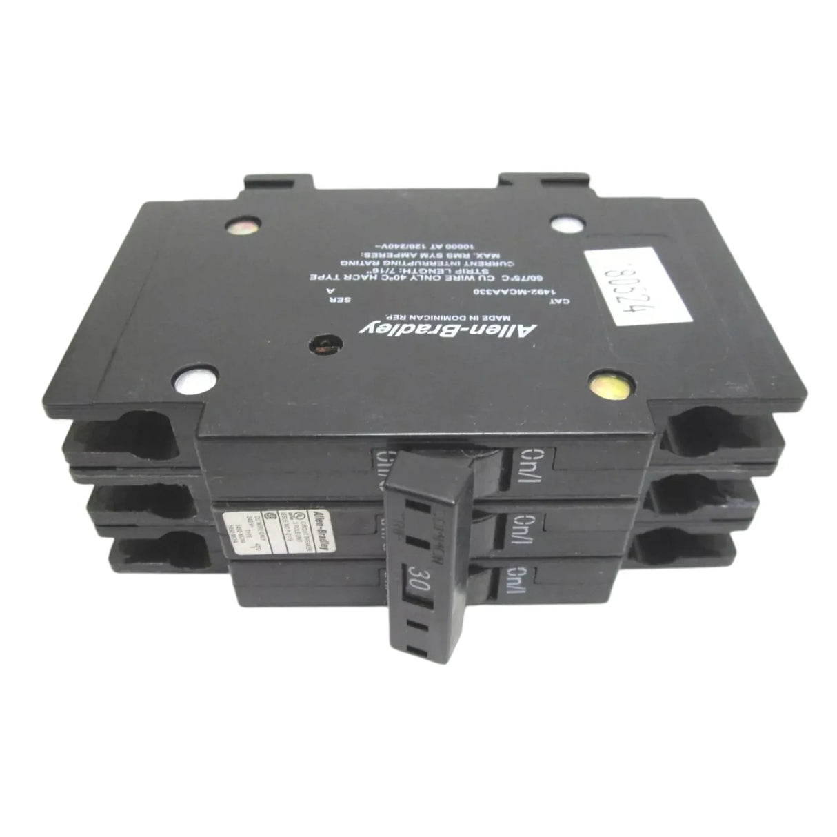 1492-MCAA330 Allen Bradley Industrial Circuit Breaker 3 Pole 30 Amp - Truck To Trailer