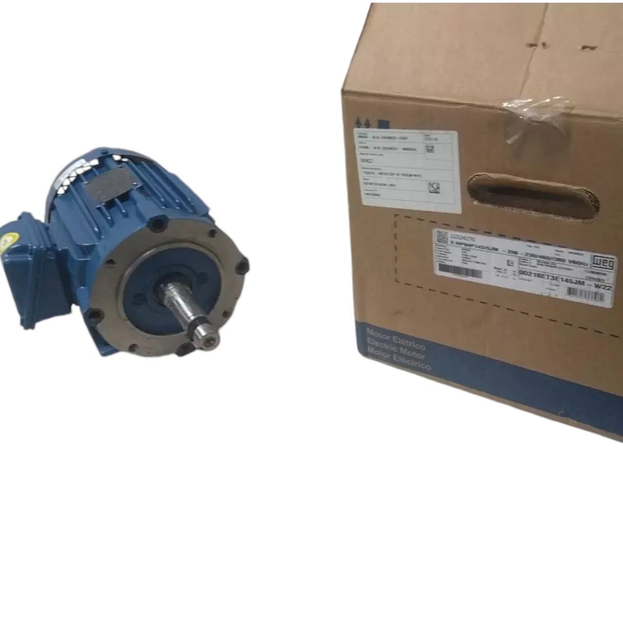 00218ET3E145JM-W22 Weg Close-Coupled Pump Motor 2 HP 1750 RPM 208-230/460VAC - Truck To Trailer