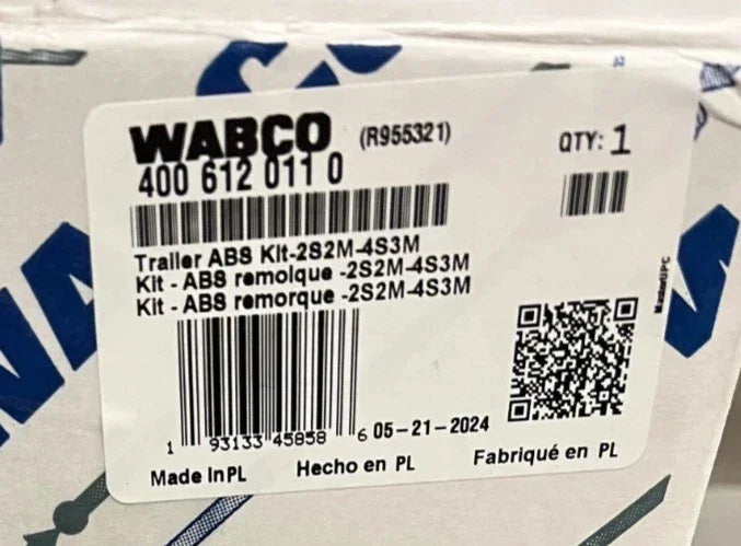 4006120110 Genuine Wabco Trailer ABS Valve And Electronic Control Unit Assembly - Truck To Trailer