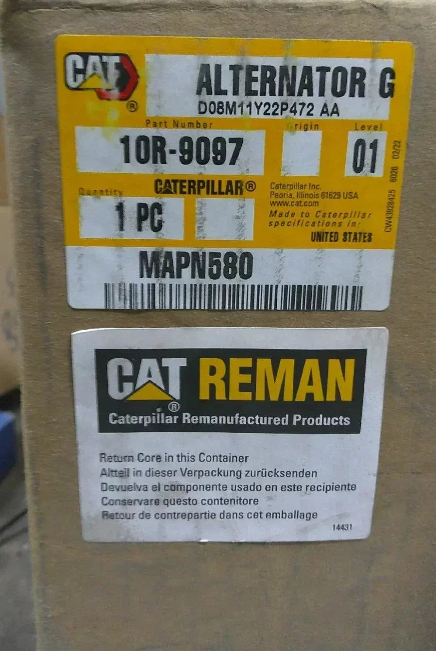 10R9097 Genuine Cat Alternator 24V