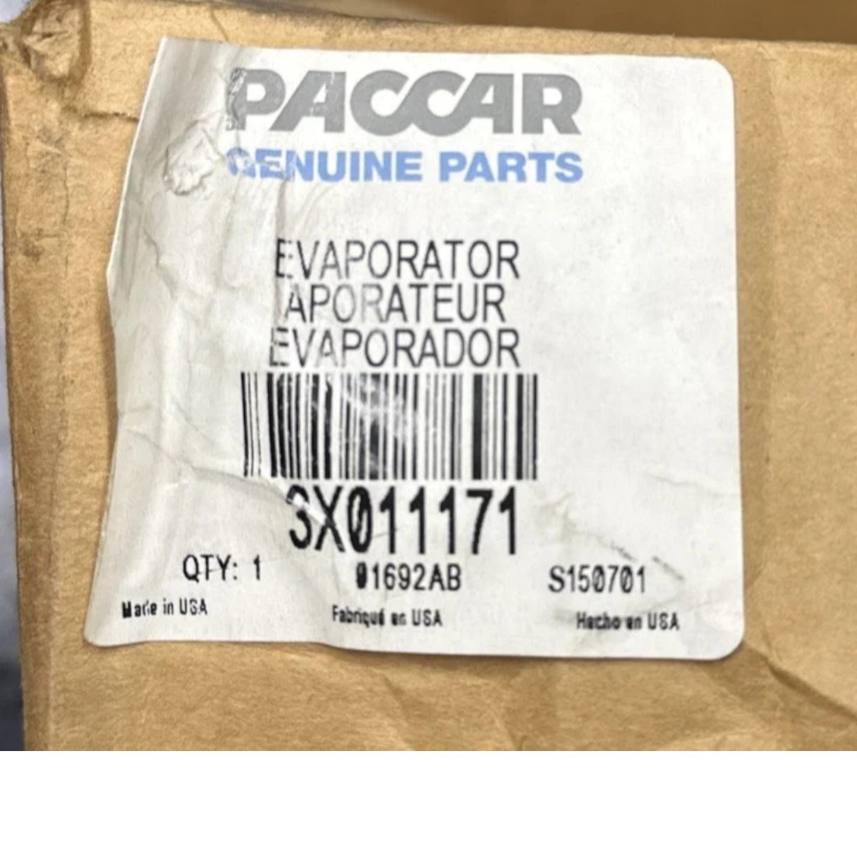 3X010018 Genuine Paccar A/C Air Conditioner Evaporator