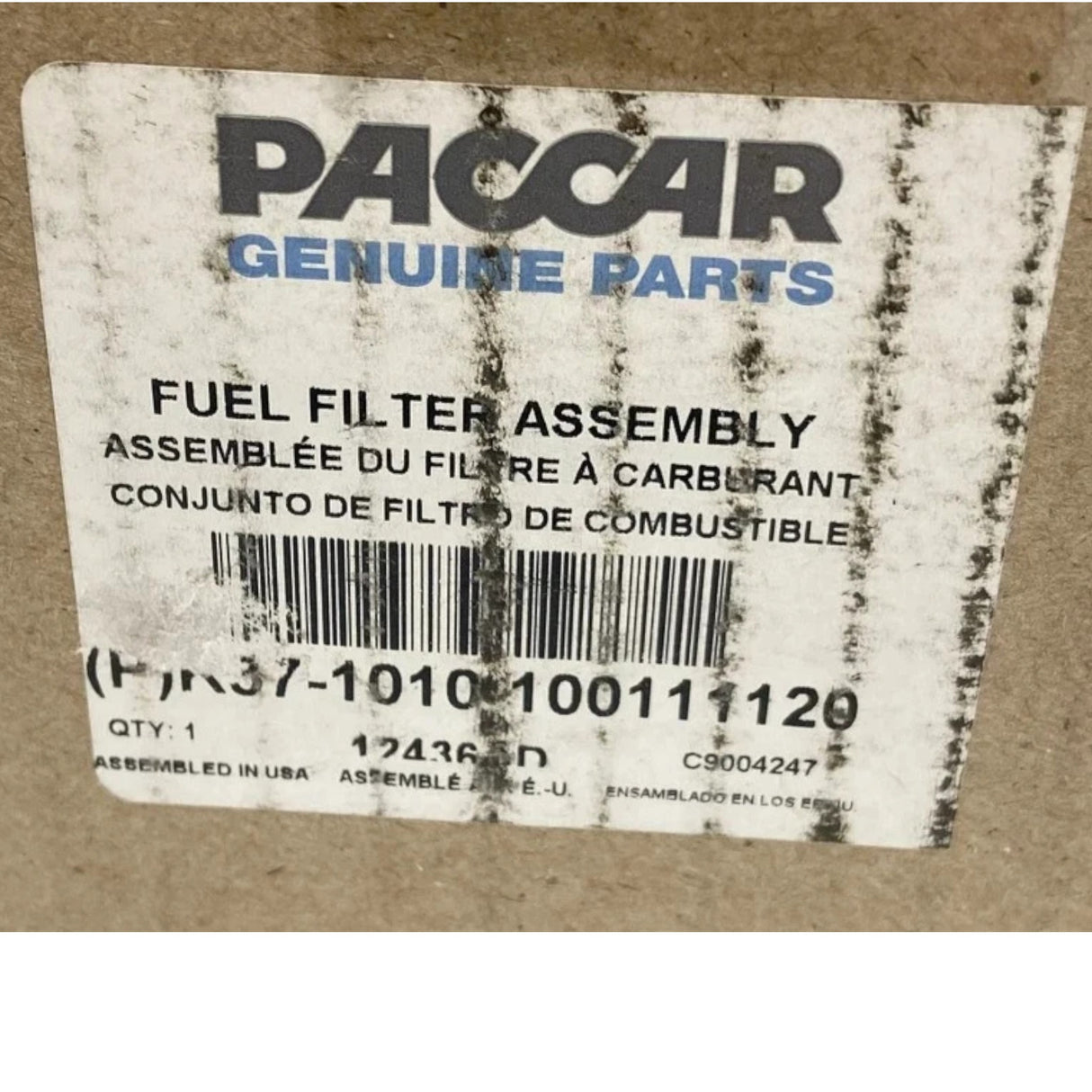 K371010100111120 Genuine Paccar Fuel Filter Assembly