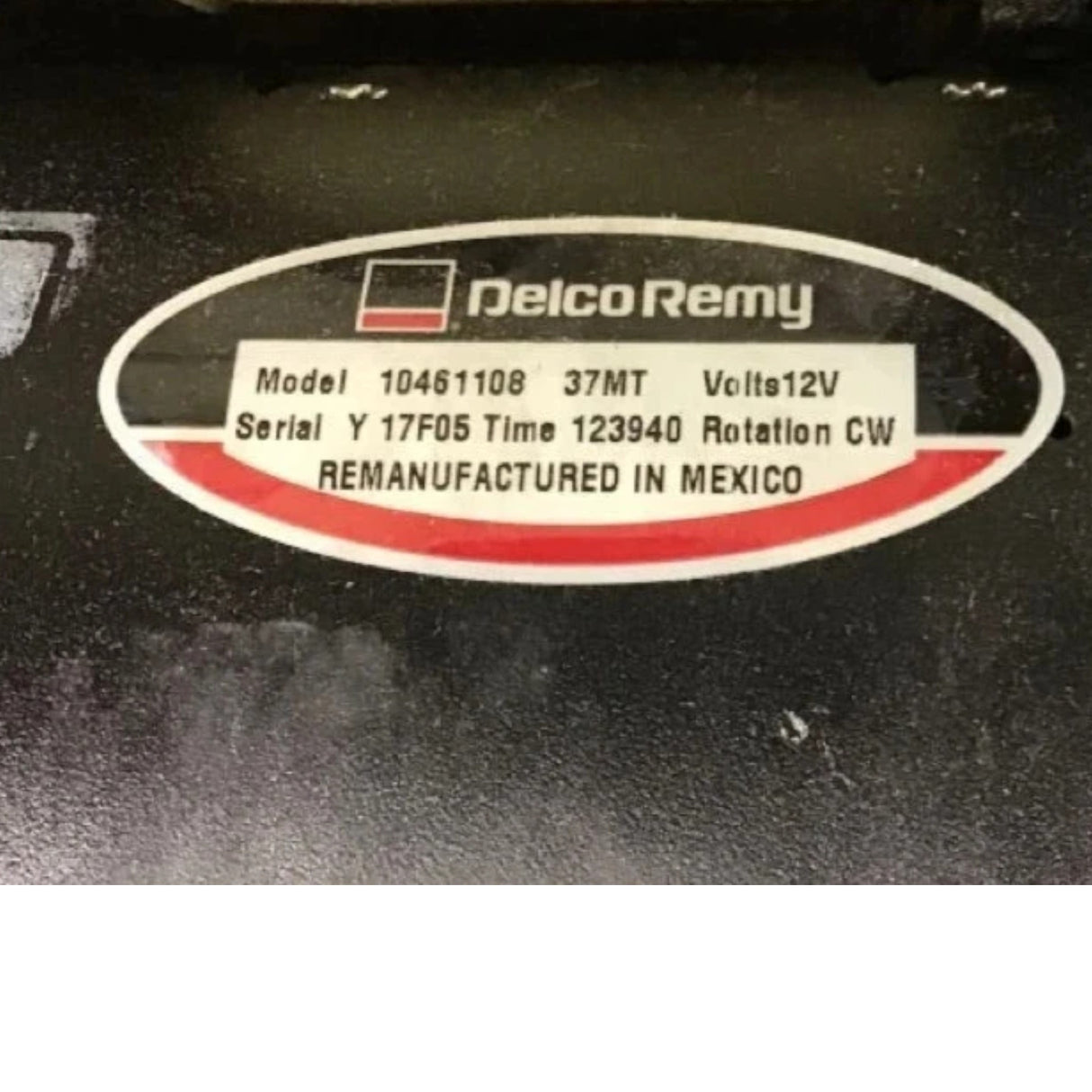 323834 Genuine Delco Remy Starter Motor 12V