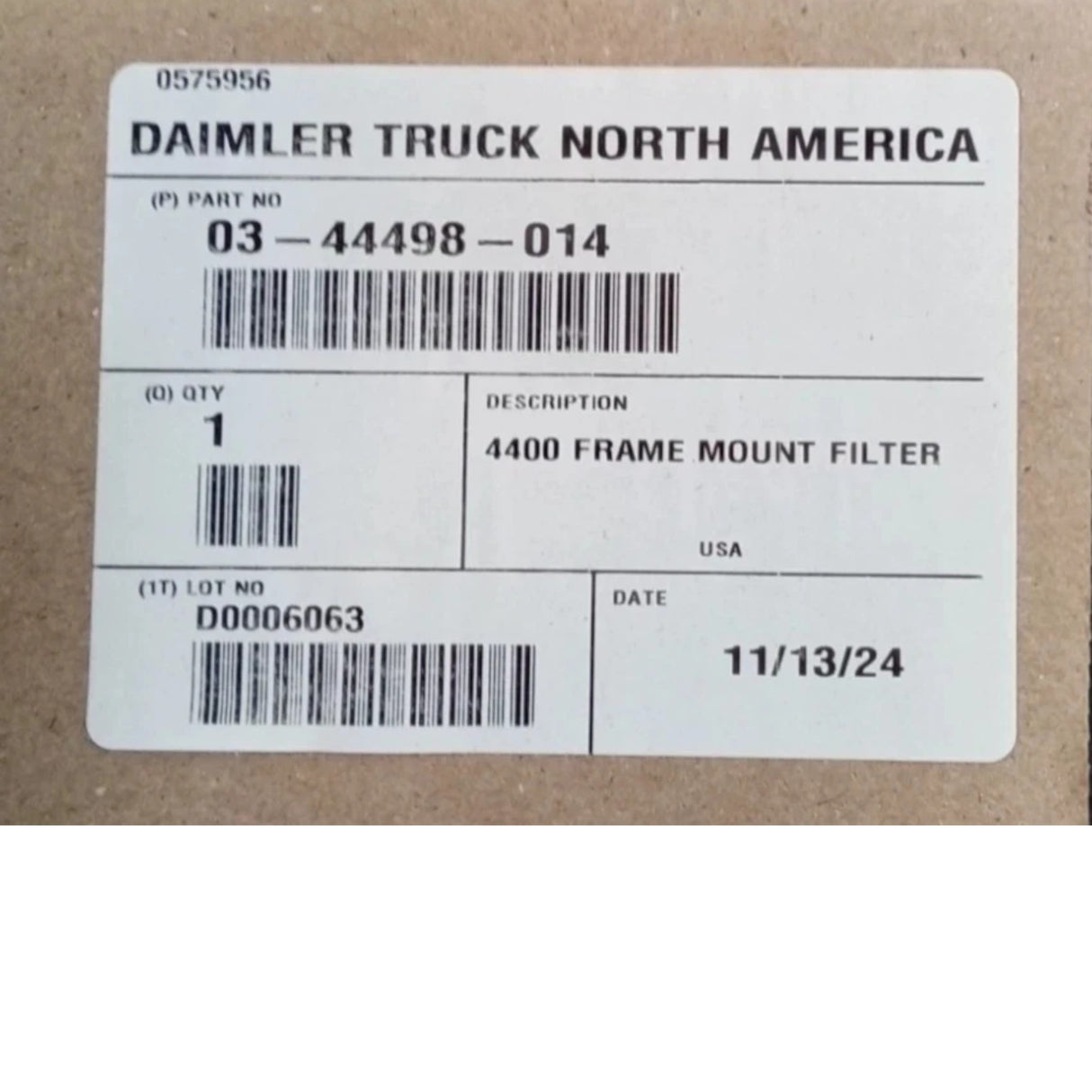 0344498014 Genuine Detroit Diesel Fuel Water Separator