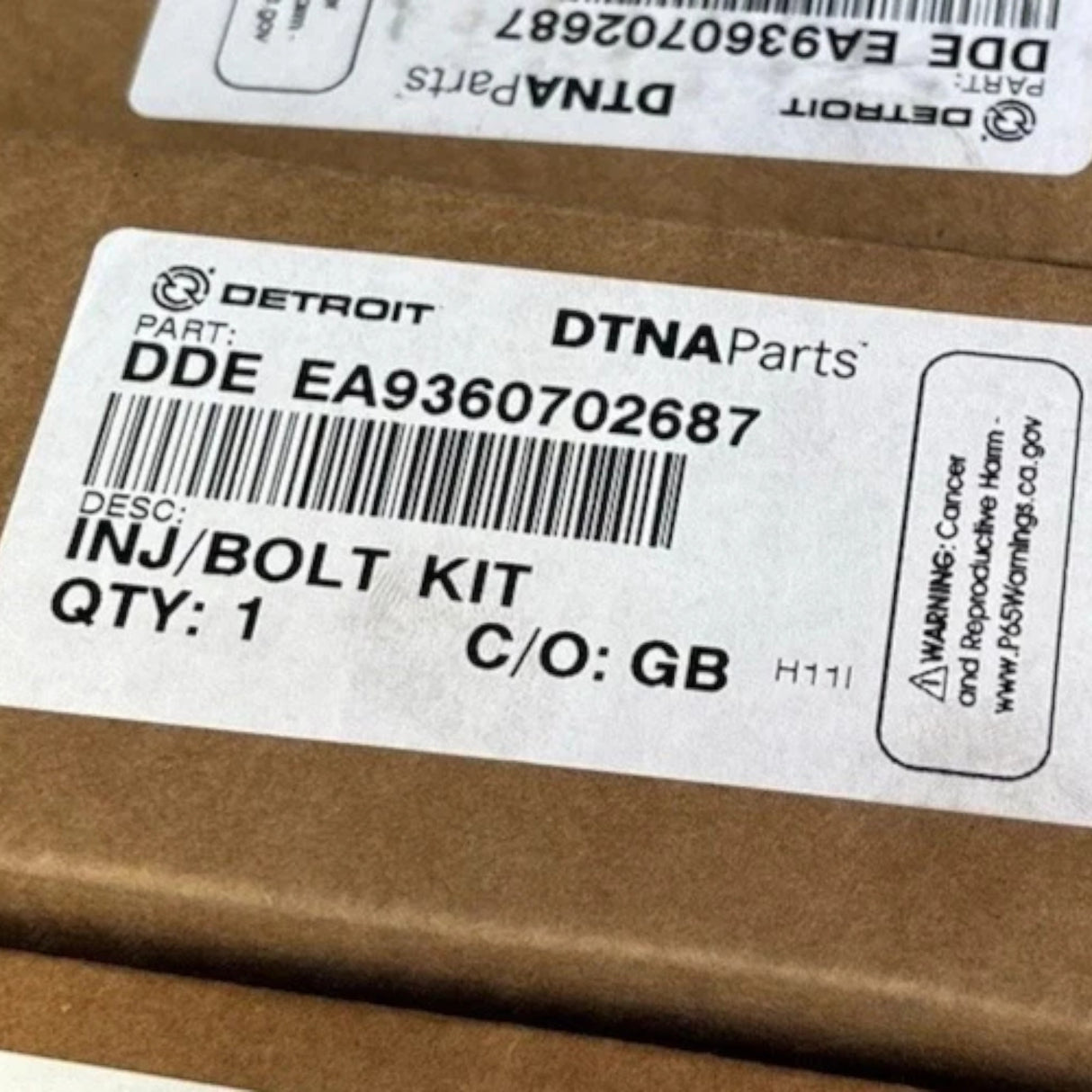 RA9360702687 Genuine Detroit Diesel Fuel Injector Set Of 6