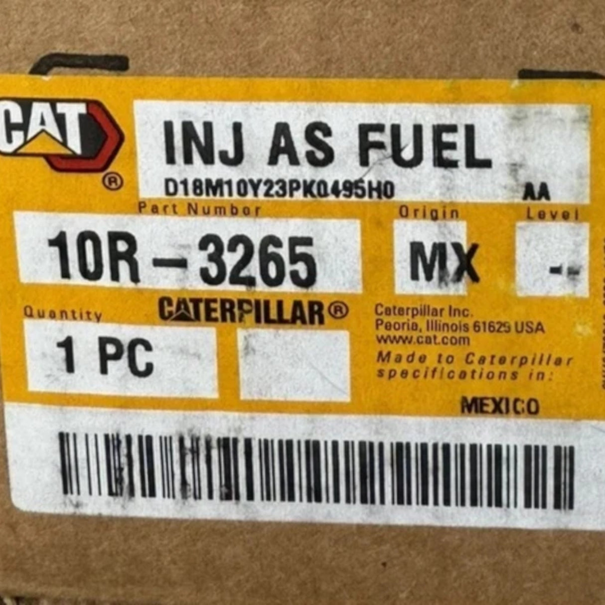 10R3265 Genuine CAT Diesel Fuel Injector