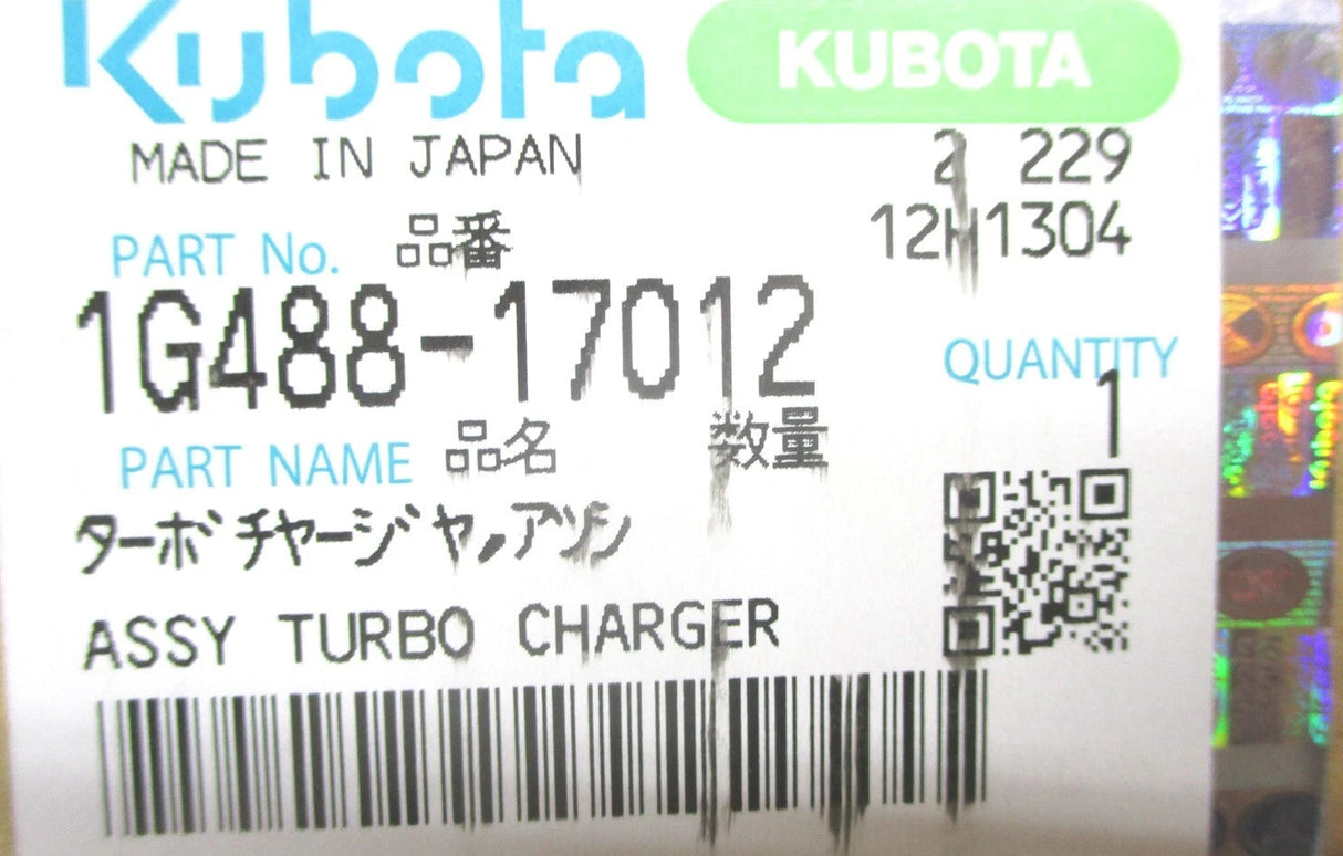 1G488-17012 Kubota Turbocharger Assembly