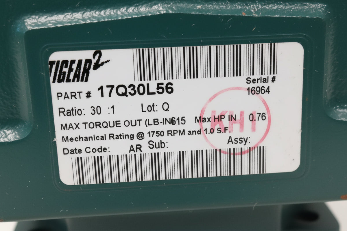 17Q30L56 Dodge Gear Speed Reducer