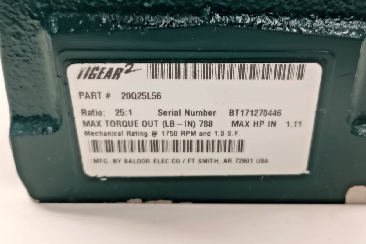 20Q25L56 Dodge Right Angle Worm Gear Reducer