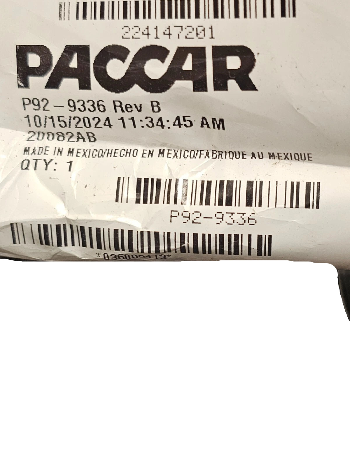 P92-9336 Paccar Harness DPF/SCR(DUAL SOC)