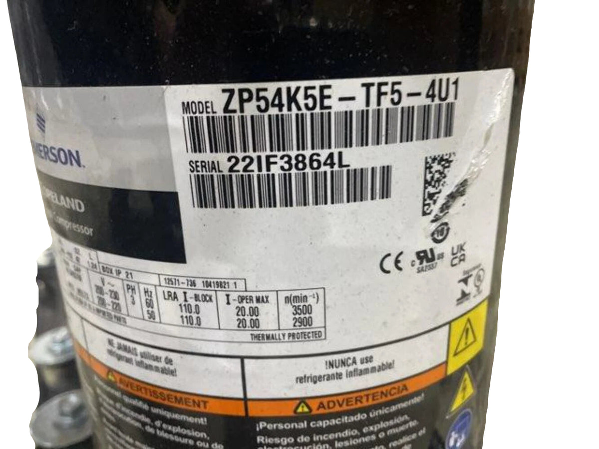 ZPT108K5ETF5130 Genuine Copeland Scroll Compressor