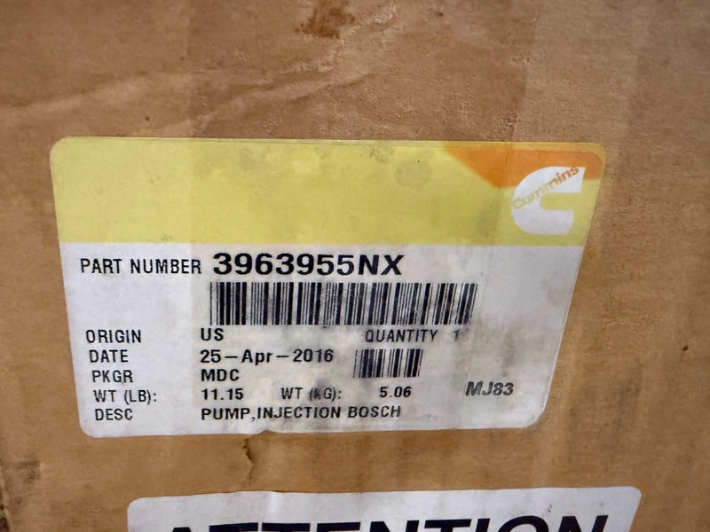 3963955 Genuine Cummins Fuel Injection Pump
