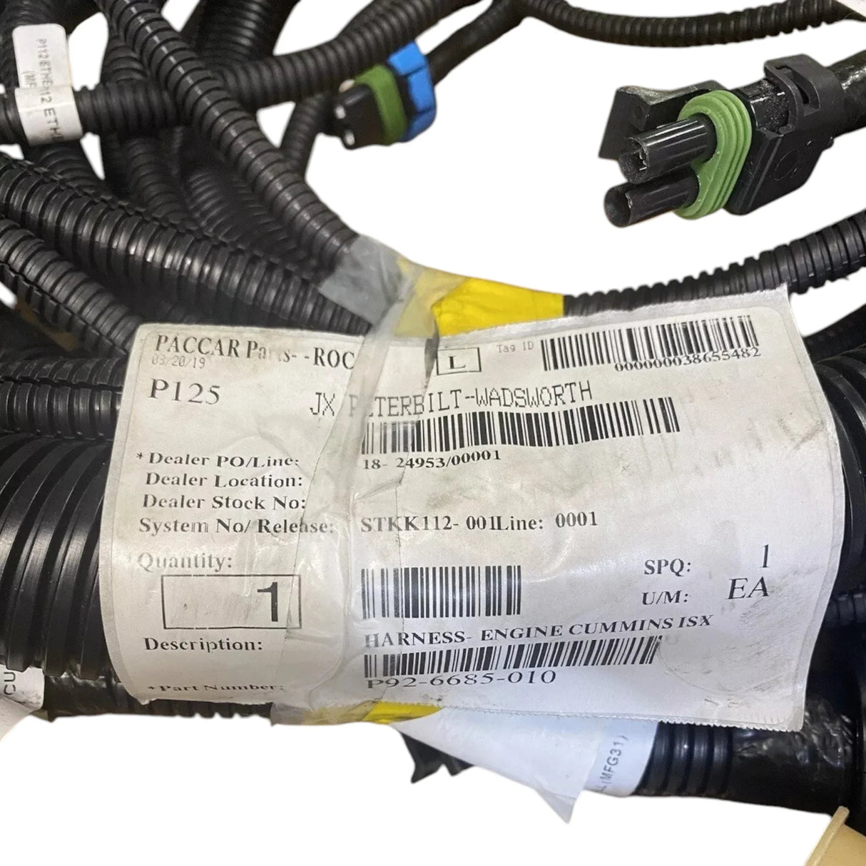 P92-6685-010 Genuine Paccar Engine Wiring Harness - Truck To Trailer
