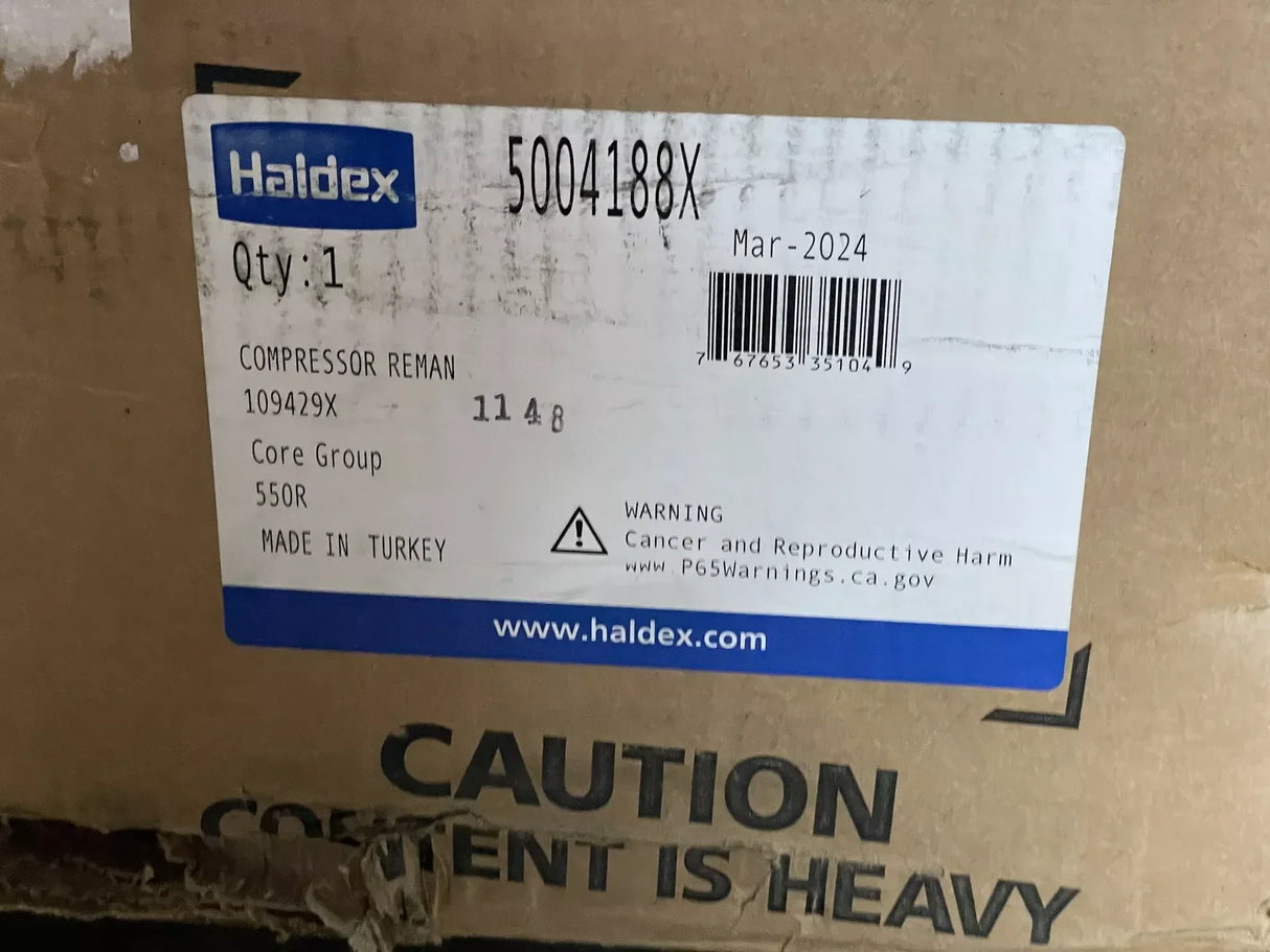 5004188X Oem Haldex Air Compressor For Detroit Diesel 60 - Truck To Trailer