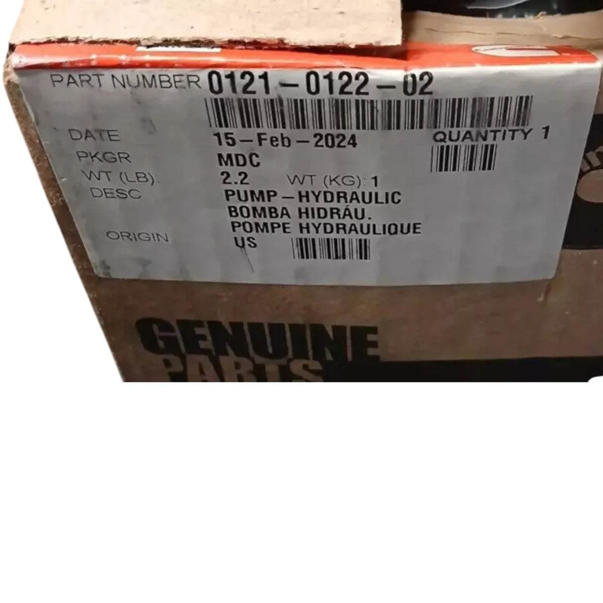 0121-0122-02 Genuine Cummins Hydraulic Pump - Truck To Trailer