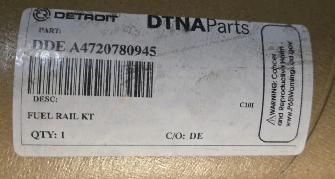 A4720780945 Genuine Detroit Diesel Fuel Rail Kit DD15