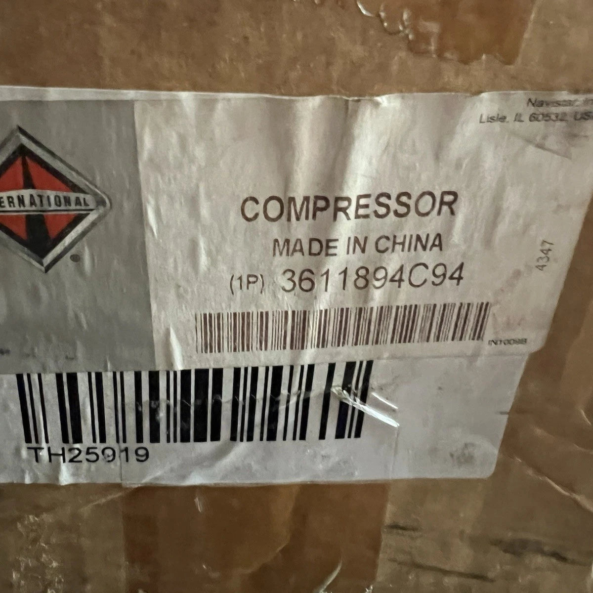 3611894C94 International Air Conditioning Compressor