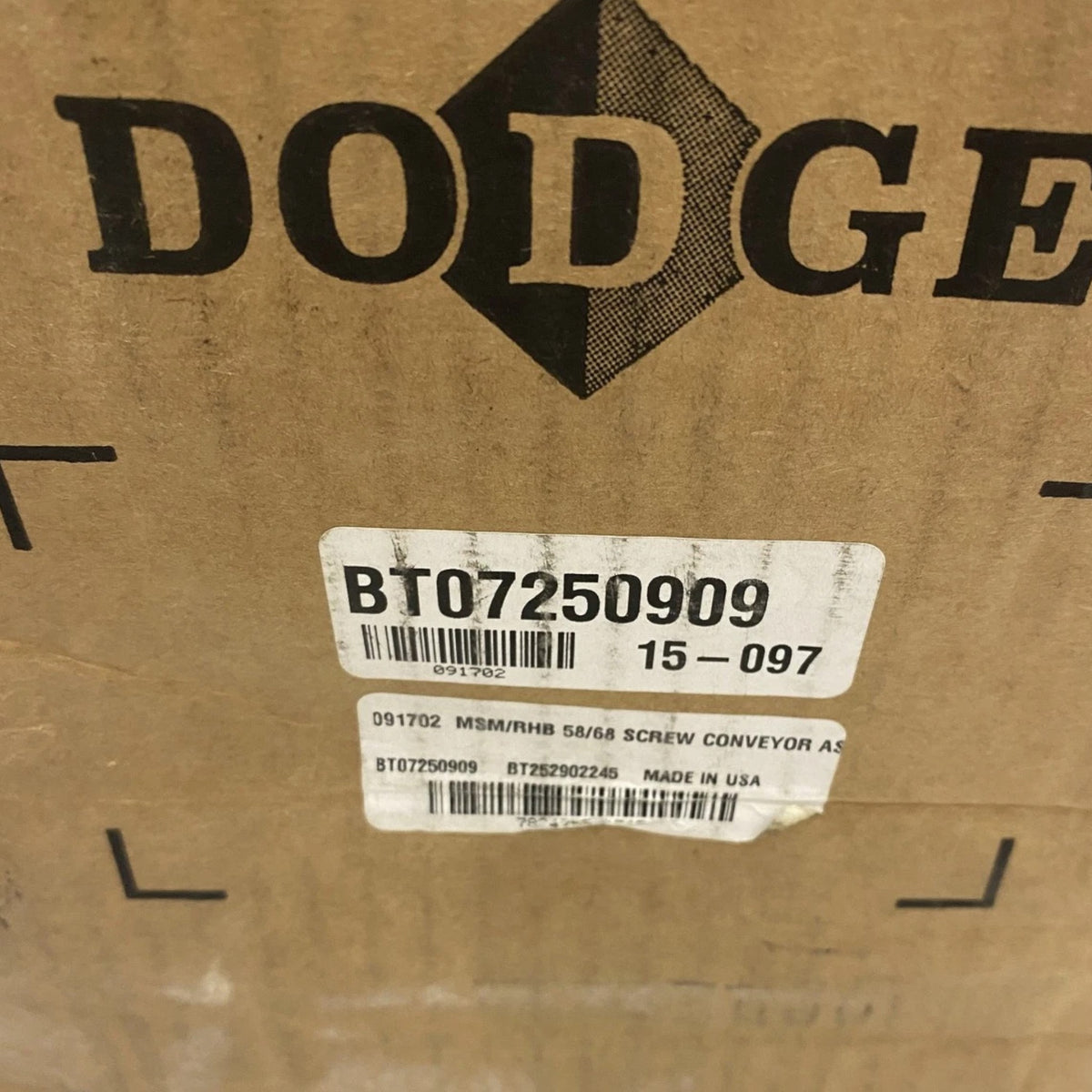 091702 Genuine Dodge Screw Conveyor Assem