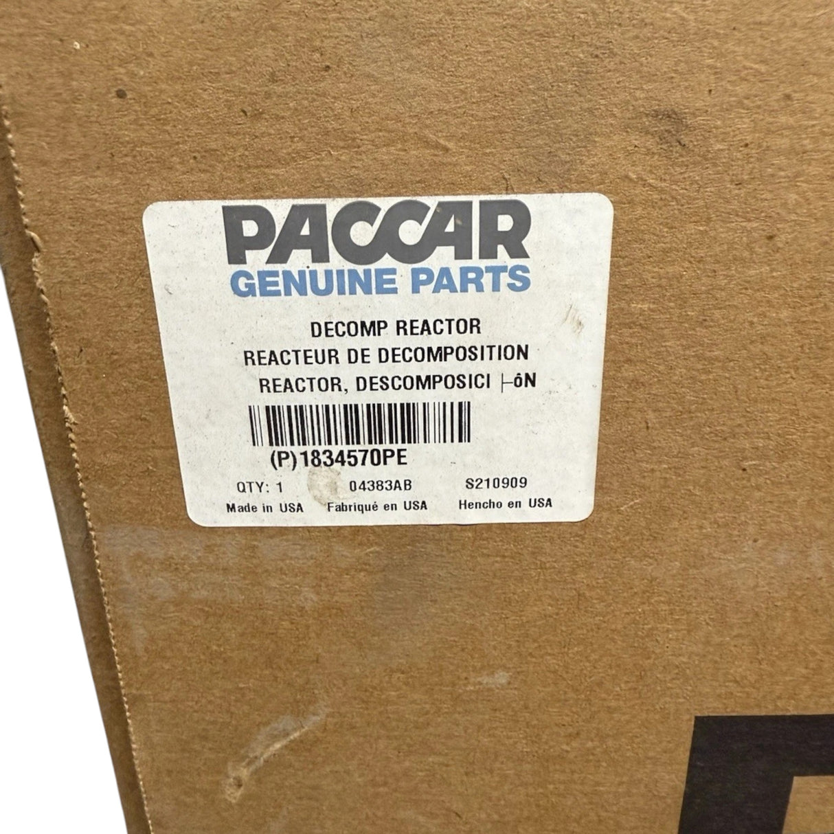1834570 Genuine Paccar Decomposition Reactor