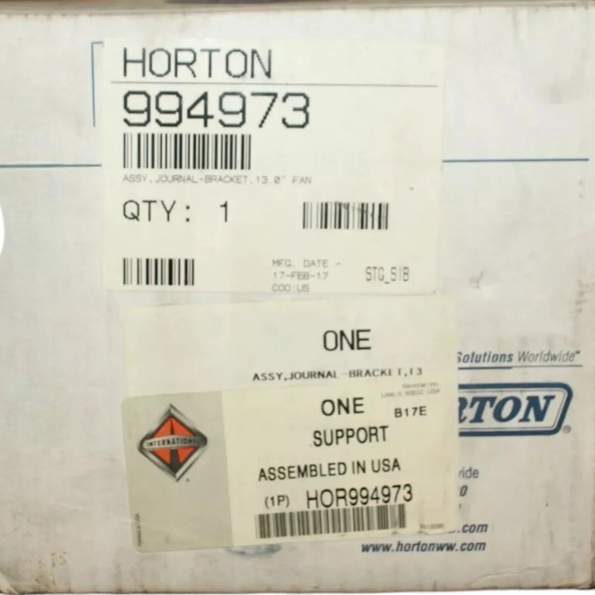 HOR994973 International Support Bracket - Truck To Trailer