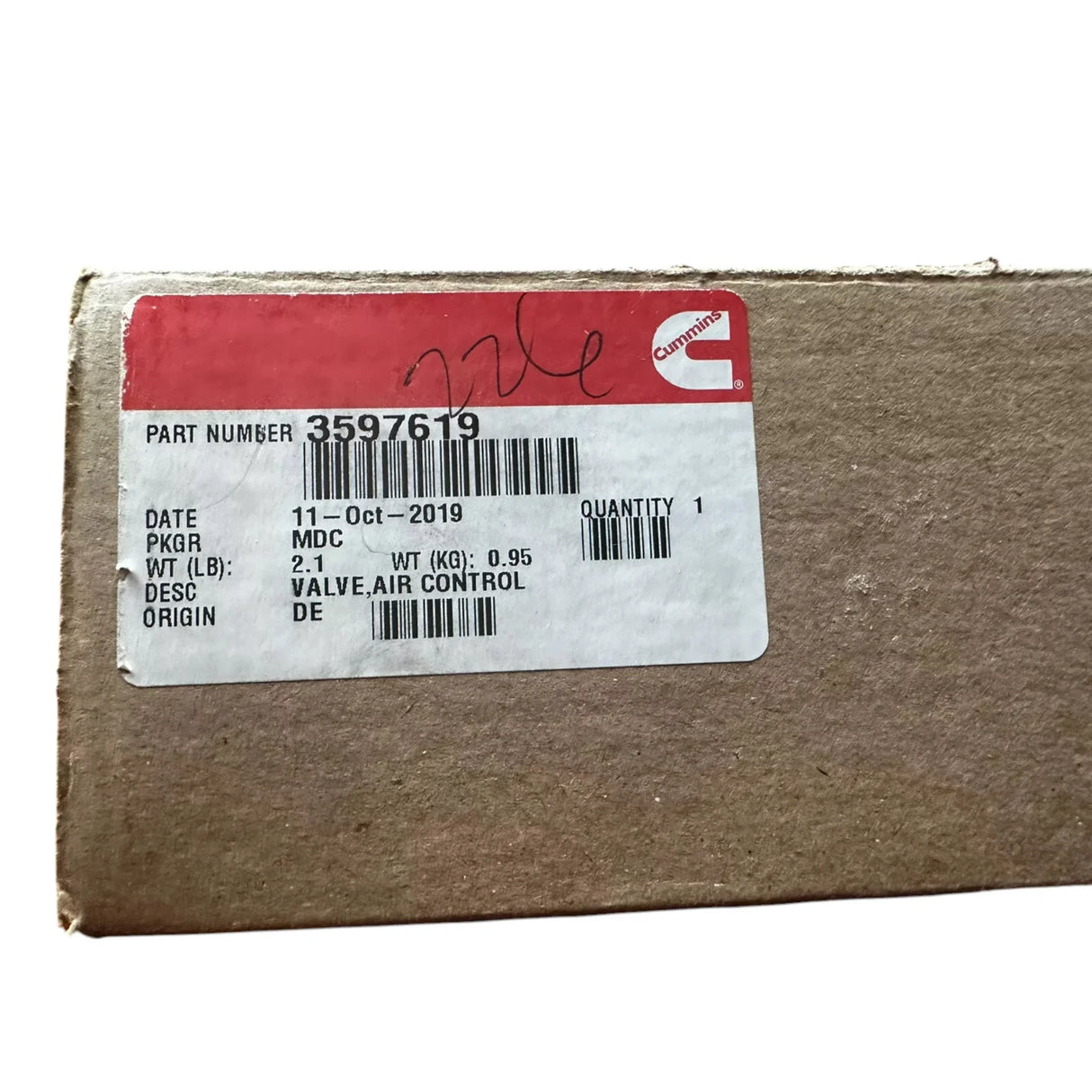 3597619 Cummins Air Control Valve - Truck To Trailer