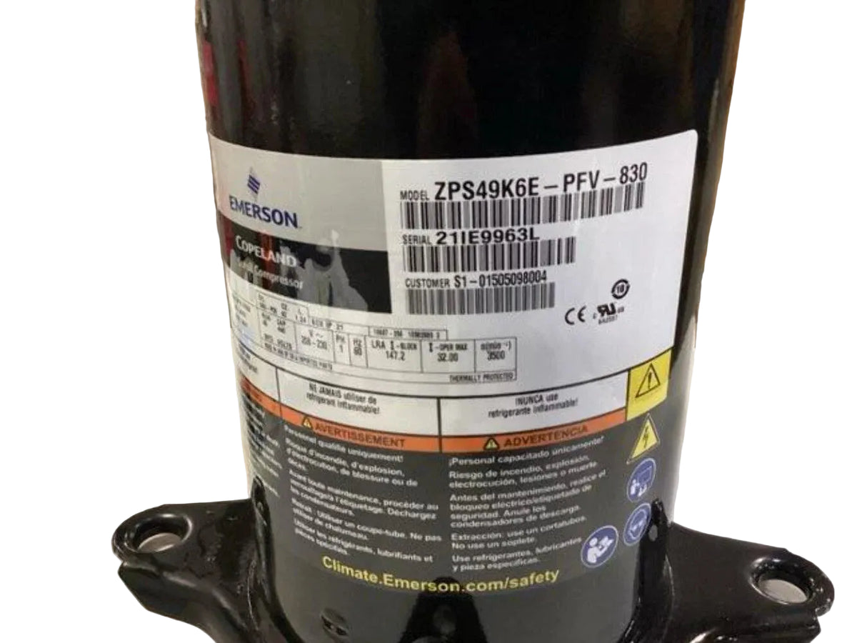 ZP49K6E-PFV-830 Genuine Copeland Scroll Compressor