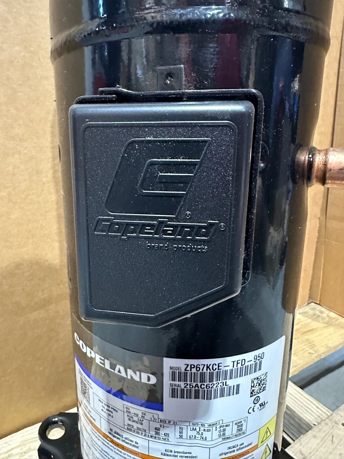 ZP67KCE-TFD-950 Genuine Copeland Scroll Compressor