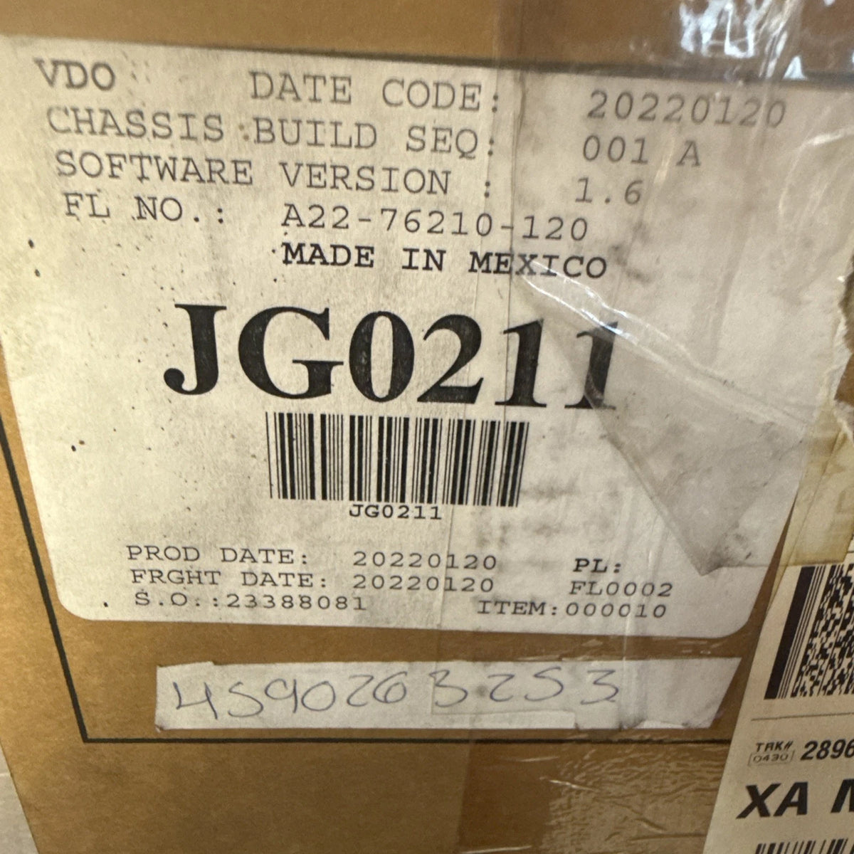 A22-76210-120 Genuine Freightliner Cluster Assembly