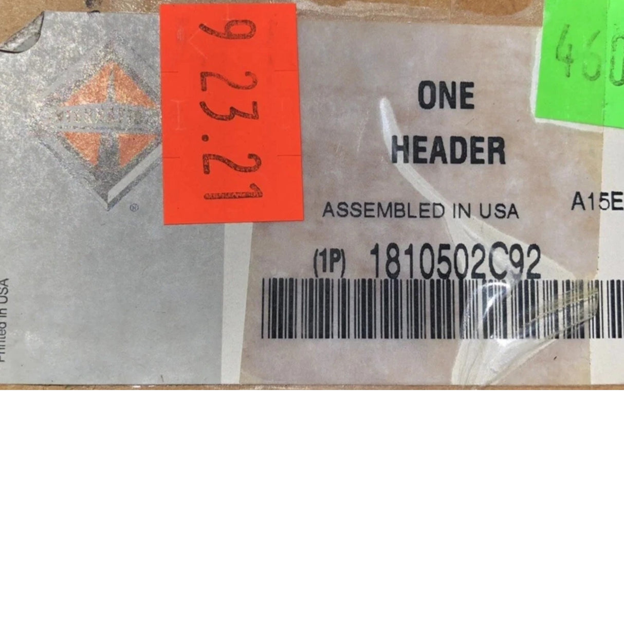 NAV1810502C91 Genuine International Oil Filter Header Assembly