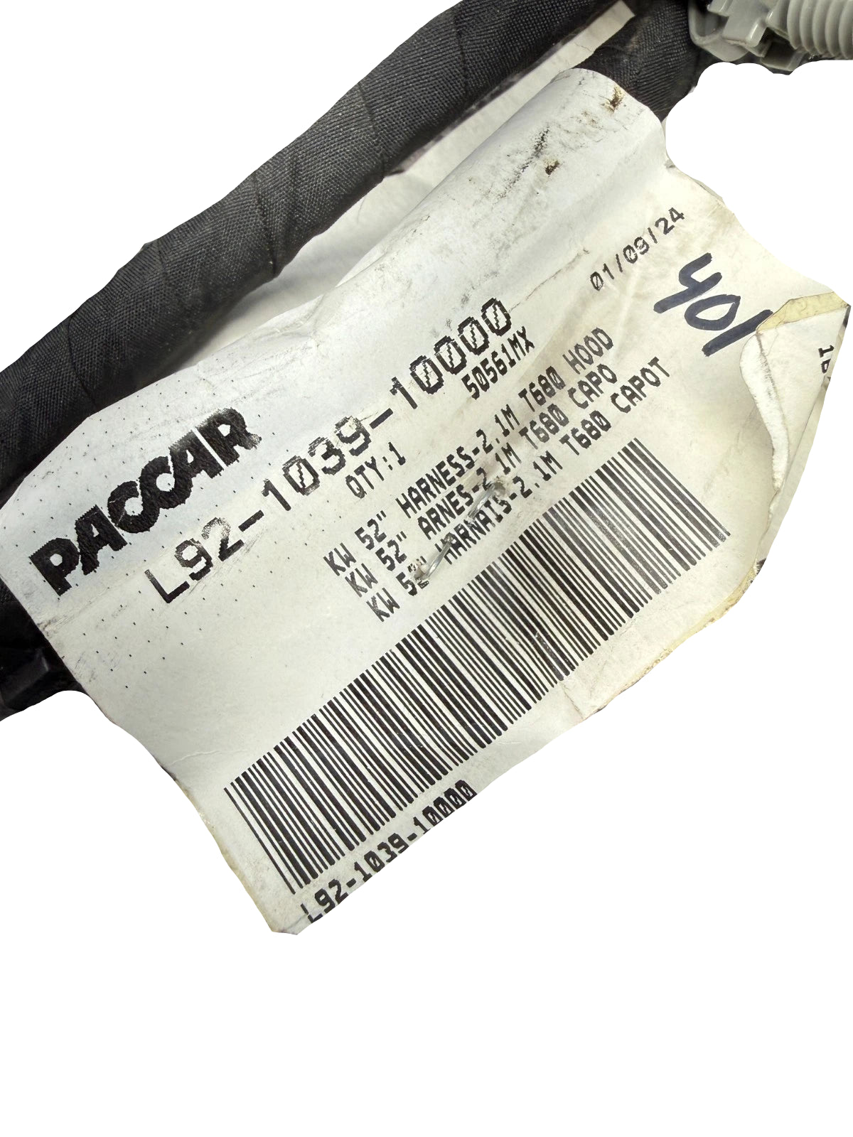 L92-1039-10000 Paccar Hood Wiring Harness