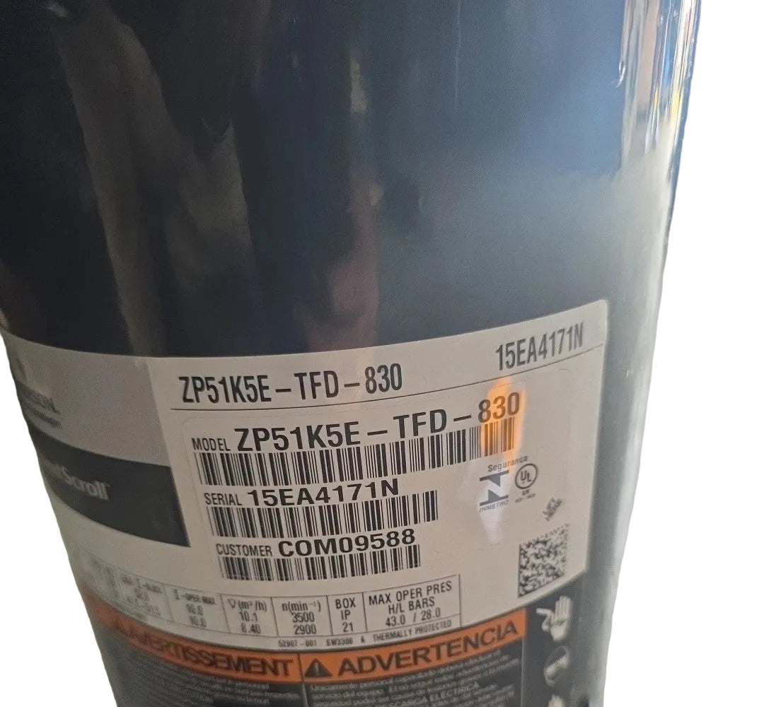 ZP51K5E-TFD-830 Genuine Copeland Scroll Compressor