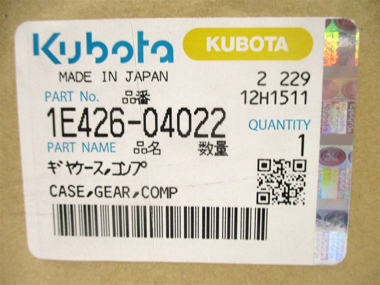 1E426-04022 Genuine Kubota Gear Case