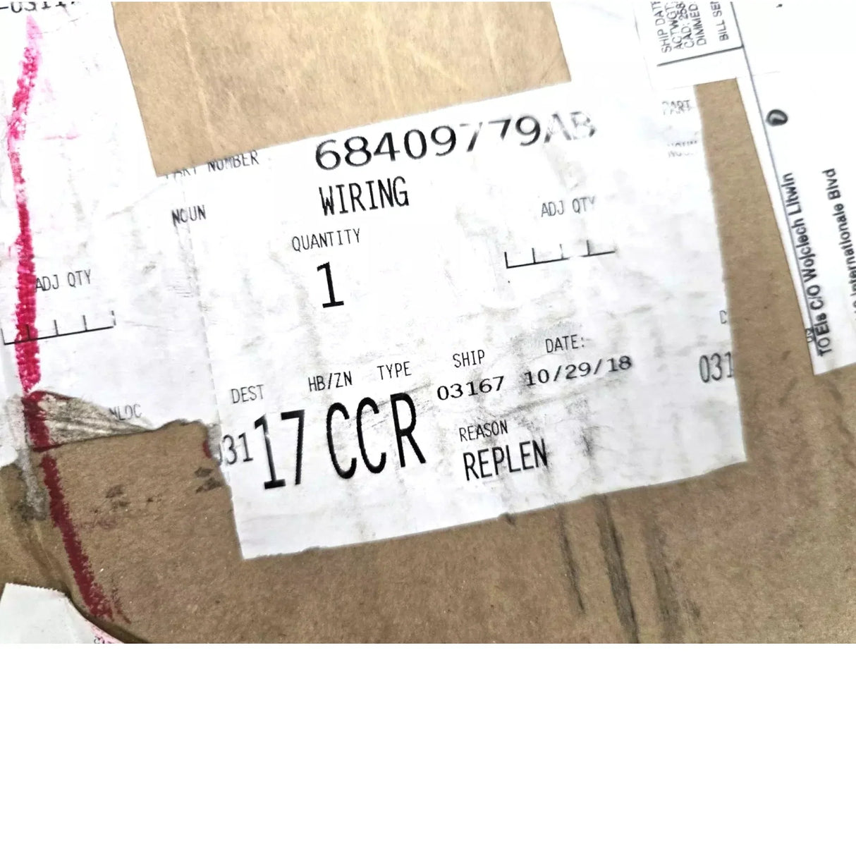 68409779AB Mopar Body Wiring Harness - Truck To Trailer