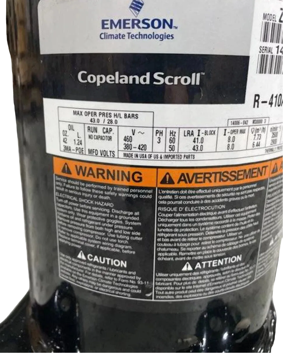 ZP39K5ETFD130 Genuine Copeland Scroll Compressor