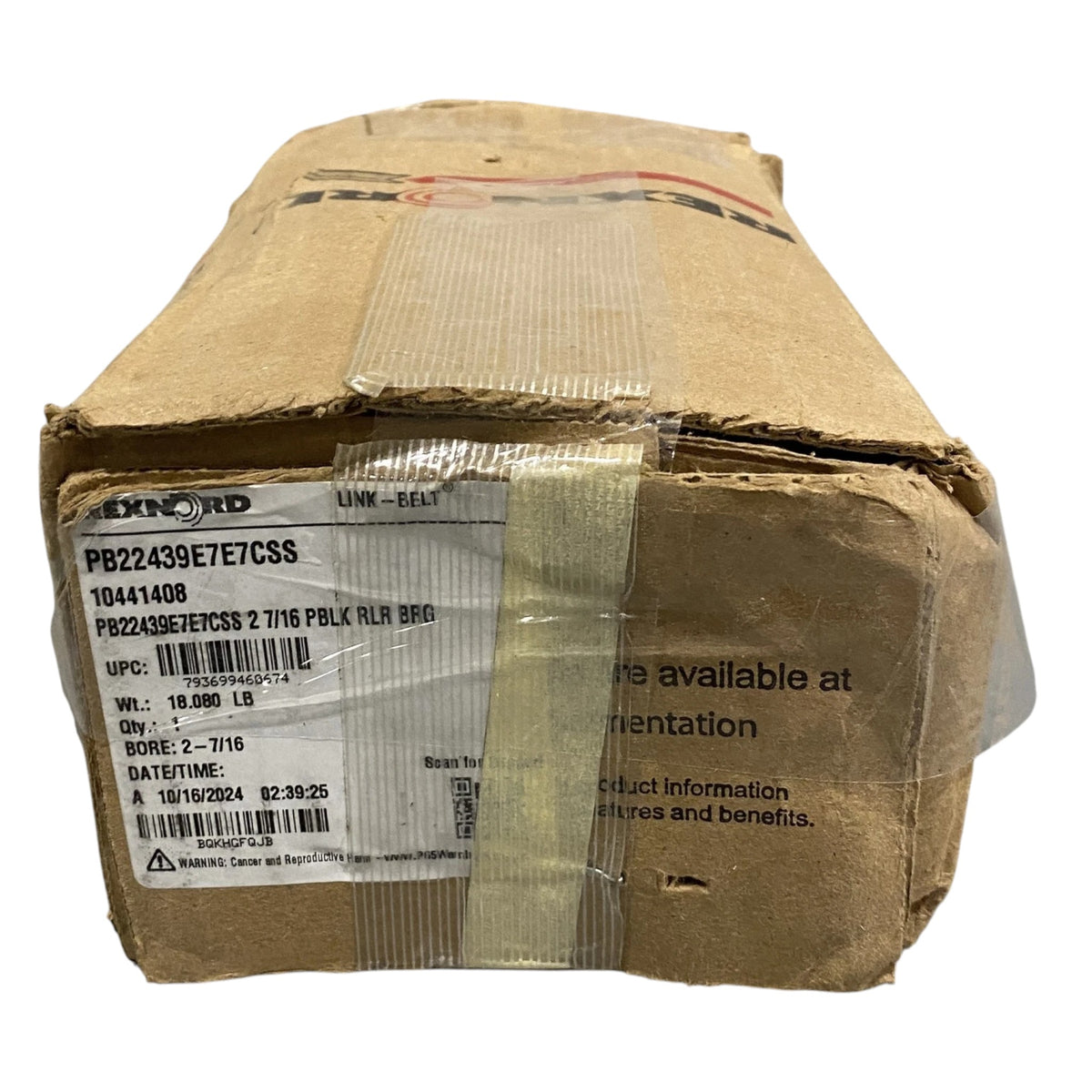 PB22439E7E7CSS Genuine Rexnord Pillow Block Roller Bearing