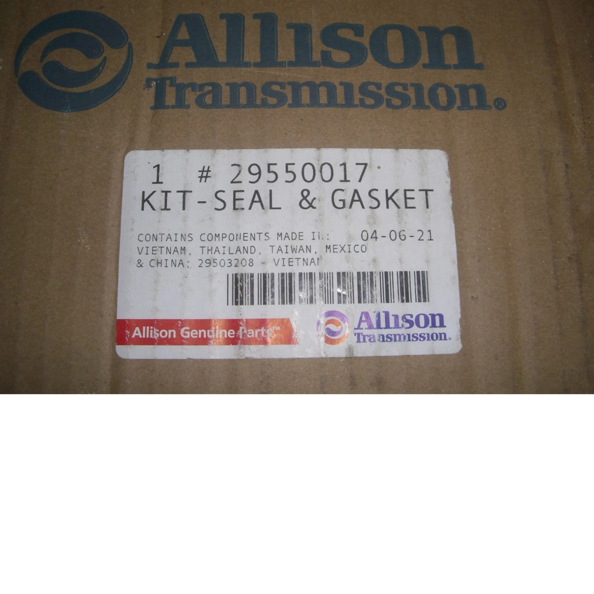 29550017 Genuine Allison Gasket & Seal Kit